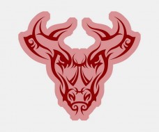 Bull Face Vector (Set of 5 Images)
