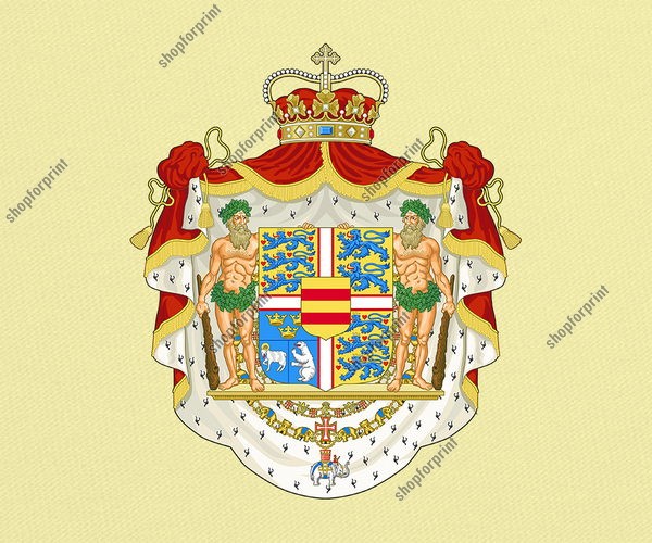Denmark Coat of Arms Vector (State and Royal Versions)