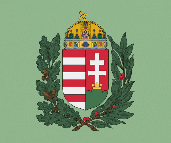 Hungarian Crests in Vector Formats. Five Several Images.