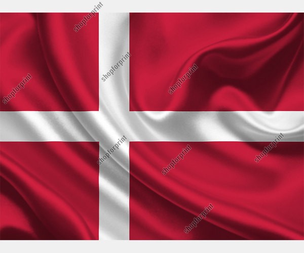Danish Flag Vector (Two Images)