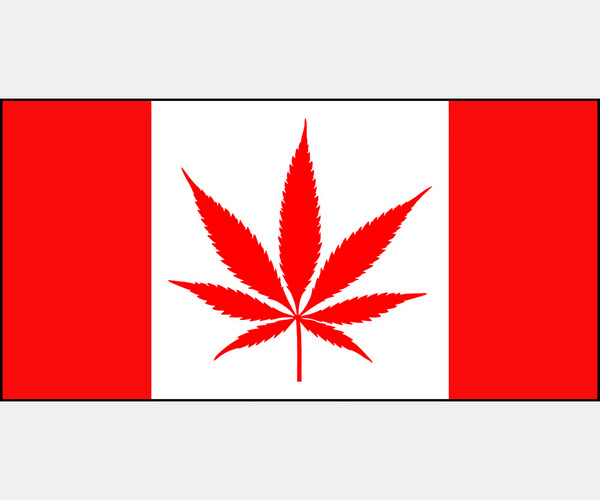 Canada Marijuana Flag in Vector Formats