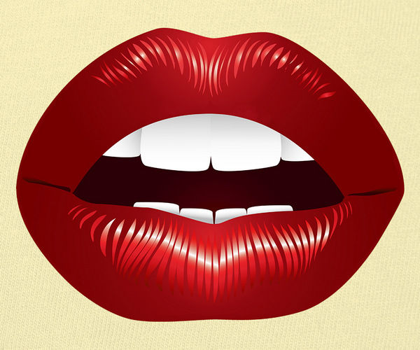 Kiss Lips Vector Image
