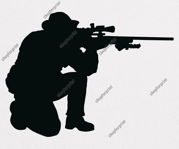 Soldier Silhouette Vector