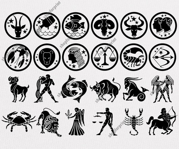 Zodiac Signs Vector Pack