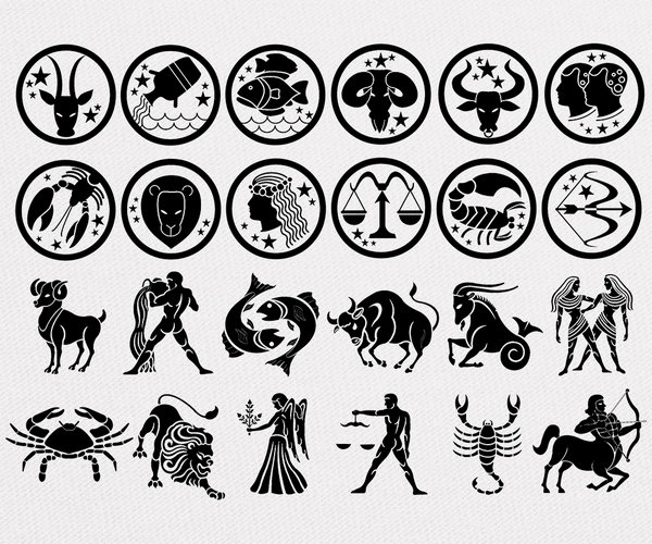 Zodiac Signs Vector Pack