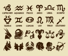 Zodiac Symbols Vector