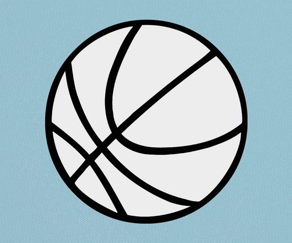 Basketball Ball Black White Image