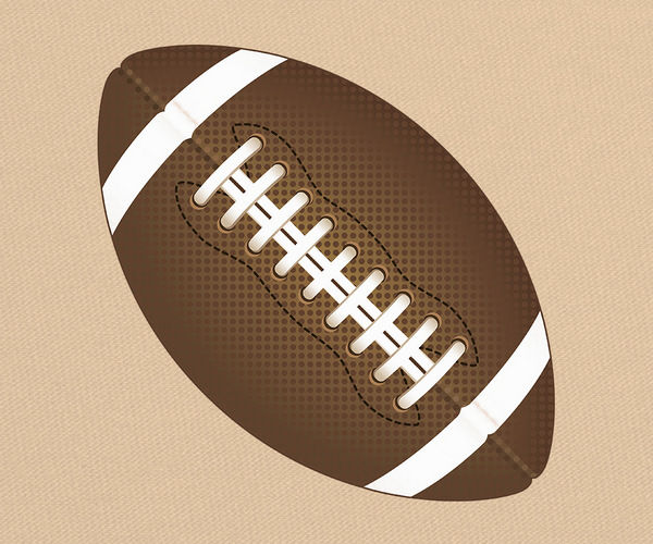 Rugby Ball in Vector Formats