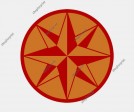 Compass Rose Vector - Five Images in Several Colors.