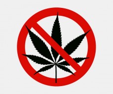 No Marijuana Sign Image Vector