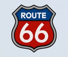 Route 66 Sign Vector