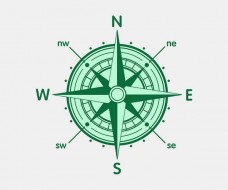 Wind Rose Compass Set Vector - 5 Images