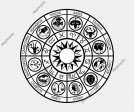 Zodiac Circle Vector. (Five Images)